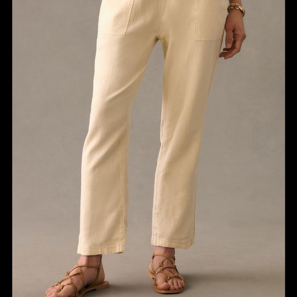 Pilcro Linen Drawstring Pants Large - Picture 6 of 14